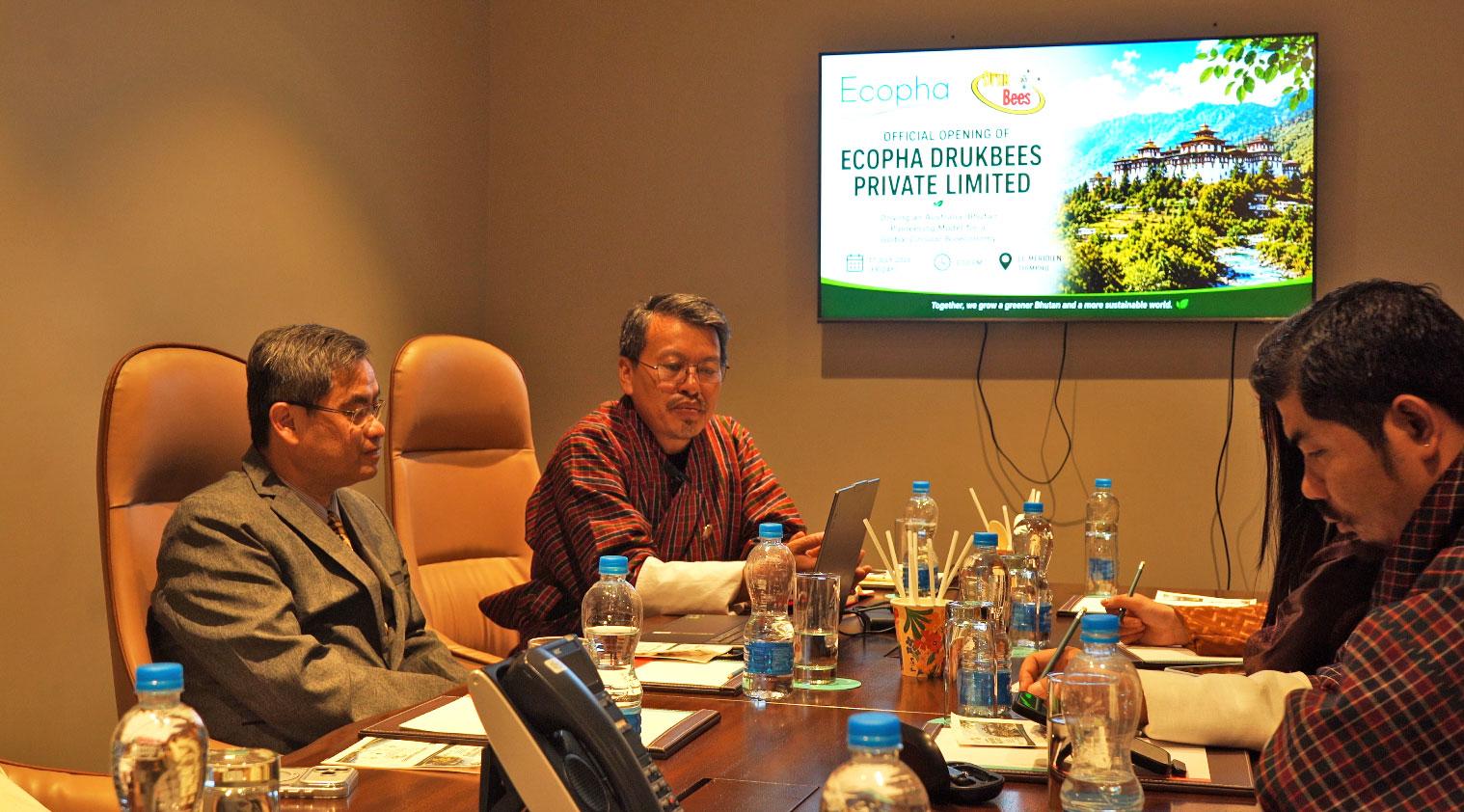 Ecopha and DrukBees Bhutan collaboration meeting